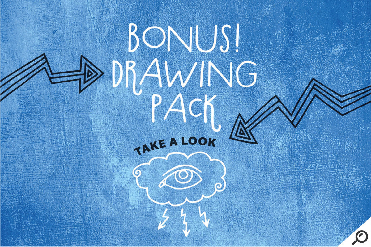 Hallo Hallo - HandDrawn Font Package, a Sans Serif Font by Vitek Graphic (Photo 10 of 15)