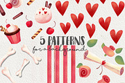 Puppy love. Valentine's Day clipart, an Animal Illustration by Astel (Thumbnail 6 of 8)