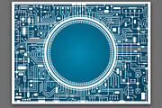 IT Christmas card with snowflake, a Technology Illustration by MSA-Graphics (Thumbnail 3 of 5)