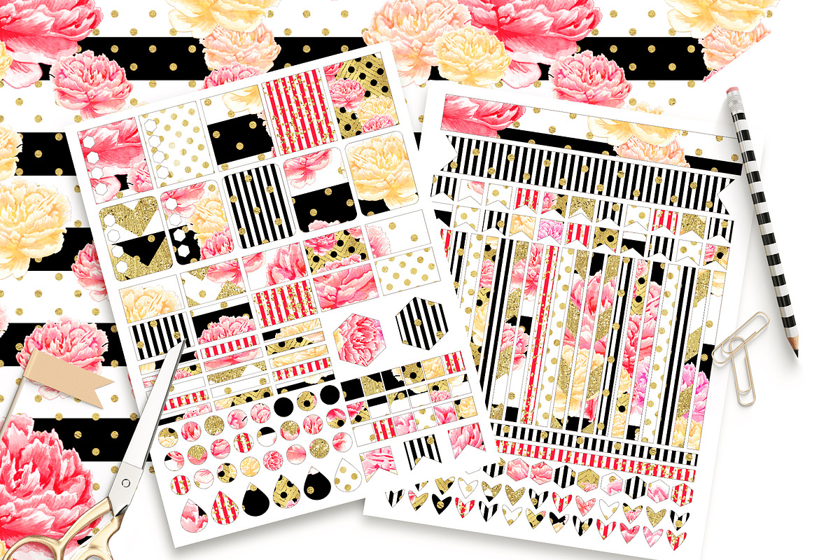 Planner Sticker Templates Photoshop, a Templates & Theme by ClipartBrat Graphics (Photo 2 of 3)