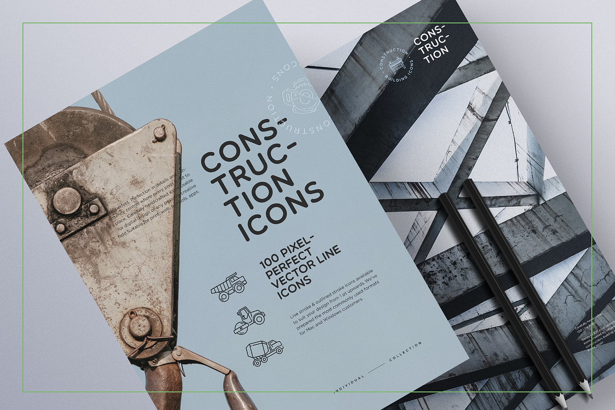 Building & Construction Line Icon Set