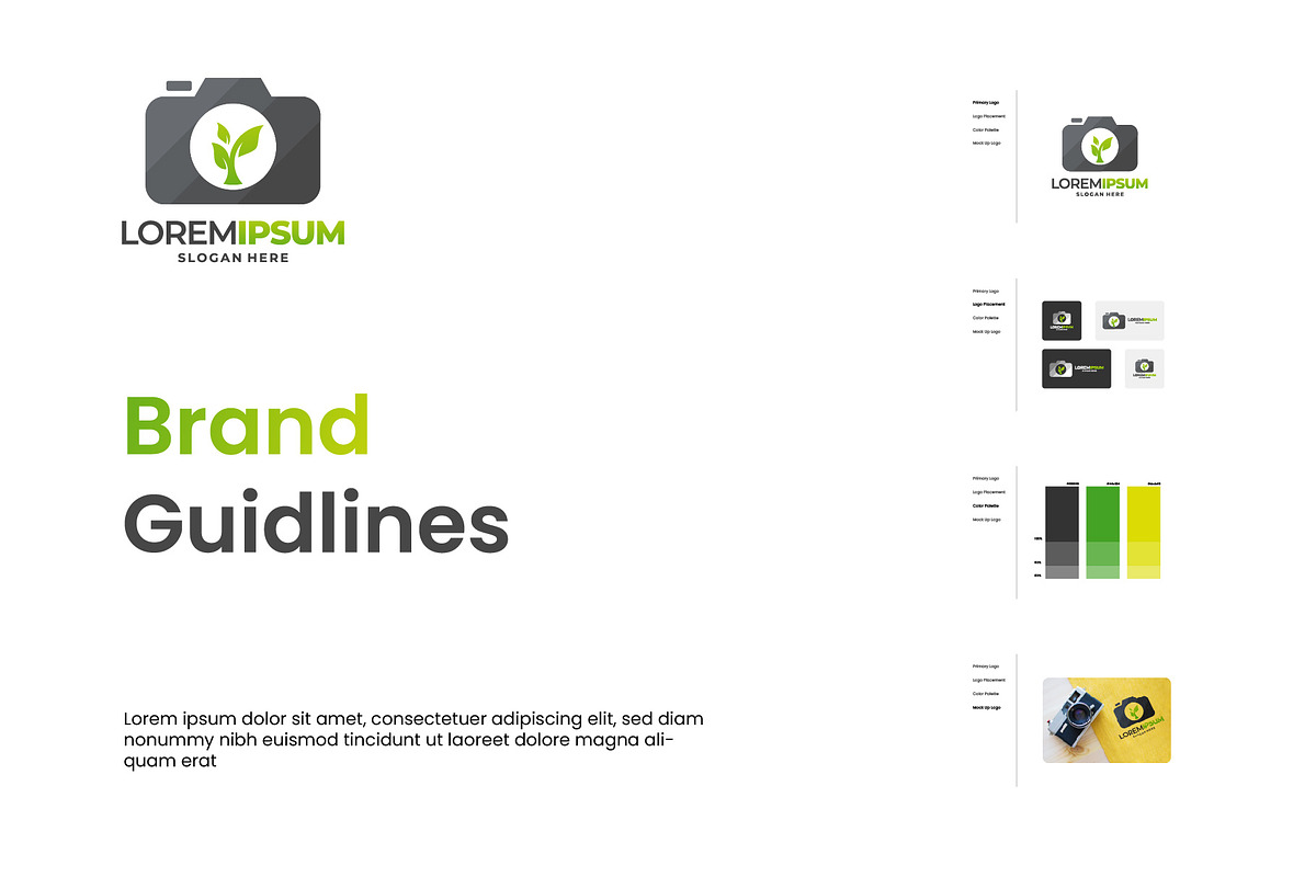 Nature Camera logo design concept, a Branding & Logo Template by Lucky Creative (Photo 1 of 5)
