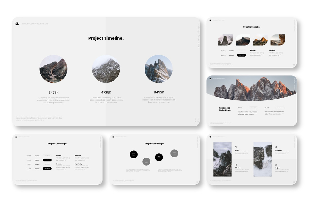 Landscape Minimalist Keynote, a Presentation Template by NecrolitSlide (Photo 7 of 9)