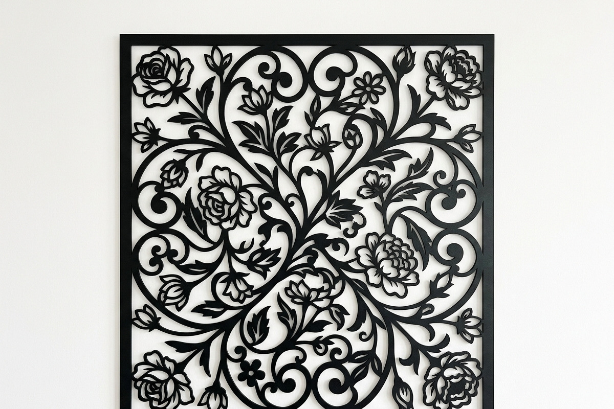50 Elegant Floral Wall Panel, a Decorative Illustration by Amazin_art (Photo 3 of 27)