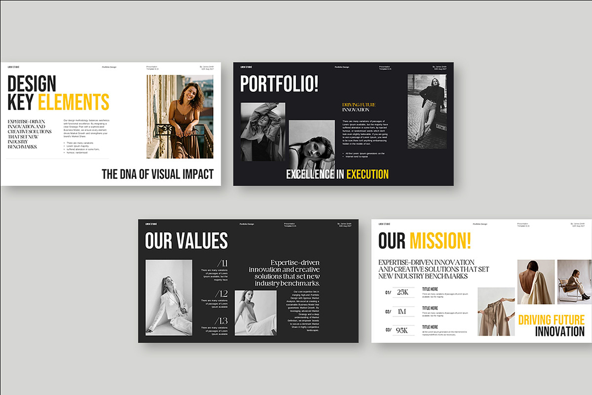 Portfolio Presentation Template, a Presentation Template by Slide_Genius1 (Photo 6 of 9)