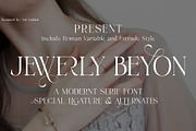 Jewerly Beyon - Serif Typeface, a Serif Font by LuhopCreative (Thumbnail 1 of 17)
