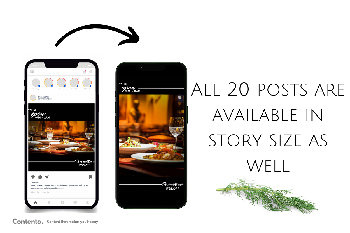 Monochromatic Flavors Canva Pack, a Social Media Template by Contento BH (Photo 3 of 4)