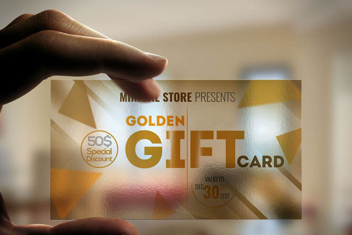 Minimal Store Gift Card, a Card Template by shujaktk (Photo 2 of 4)