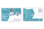 Medical Healthcare Postcard Template, a Card Template by graphics city (Thumbnail 1 of 2)