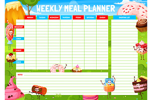 Weekly Meal Planner, Pastry