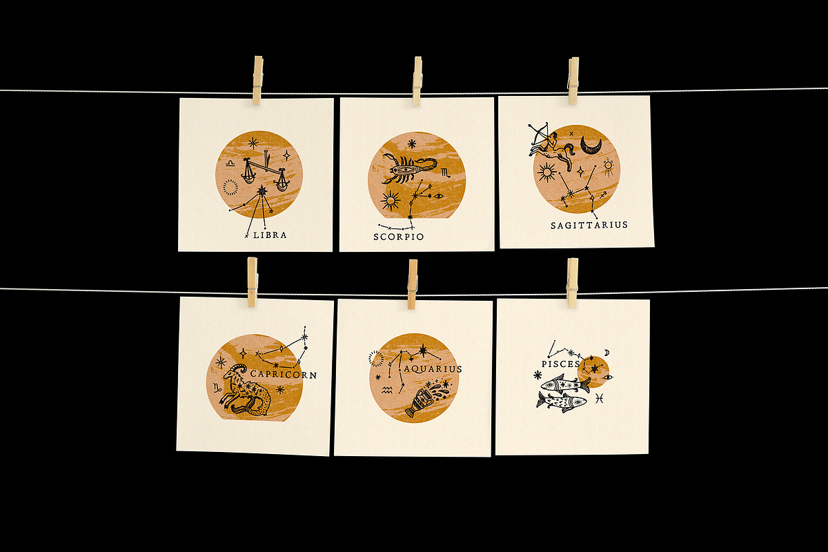 Zodiac Signs Bundle, an Animal Illustration by Annie Konst (Photo 4 of 13)