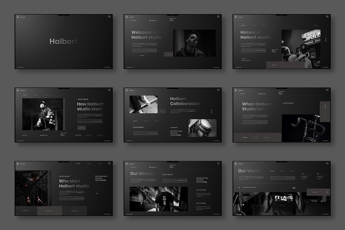 Halbert - Business Google Slide, a Presentation Template by Dens Creative Studio (Photo 2 of 6)