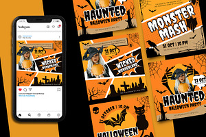 Halloween Party Social Media, a Social Media Template by Artnivora.Std