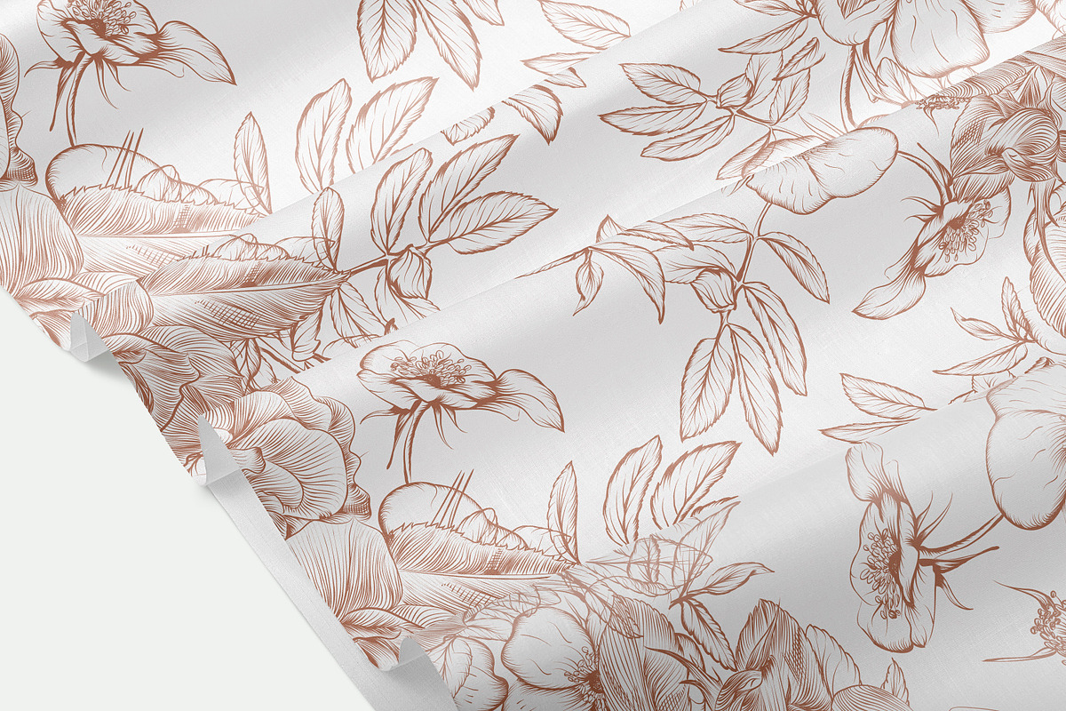 TOILE DE JOUY vector patterns set, a Pattern Graphic by FleurArt (Photo 9 of 9)