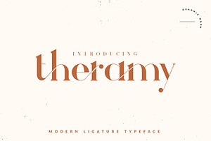 Theramy - Modern Ligature Font