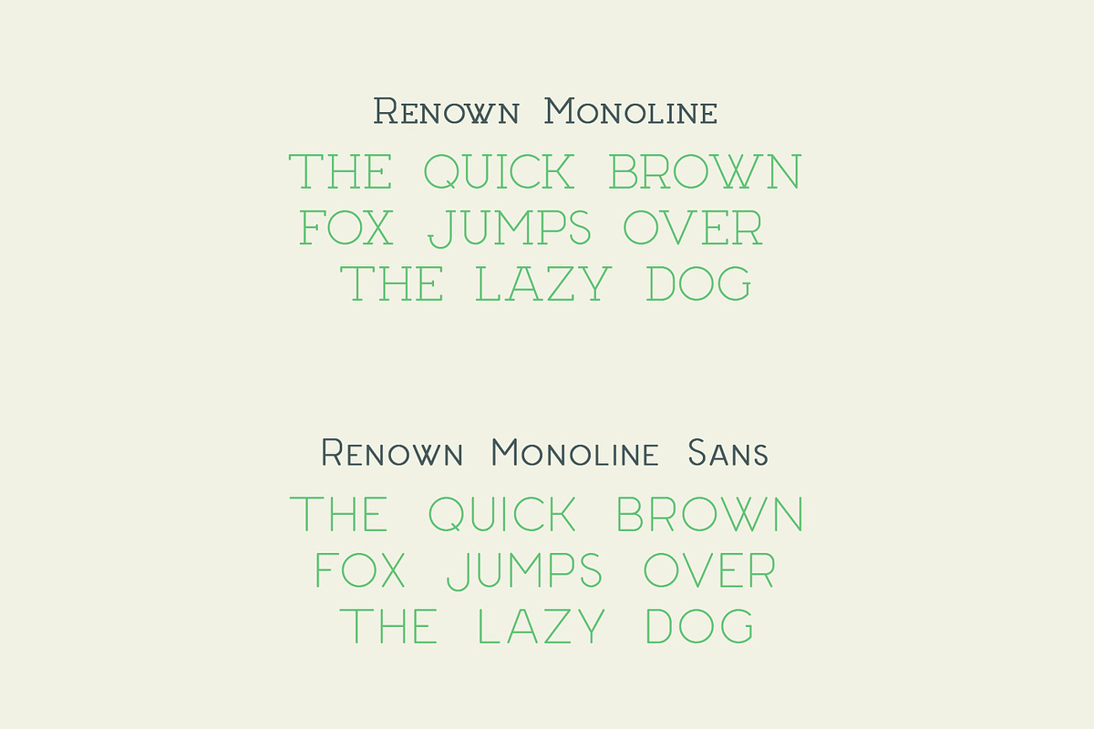Renown Monoline Font Duo preview 5