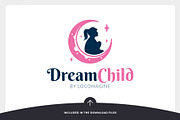 Dream Child - Girl Logo Template, a Branding & Logo Template by LOGOMAGINE (Thumbnail 5 of 16)