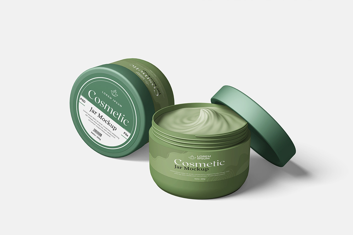 Cosmetic Jar Mockup, a Packaging Mockup by Indah (Photo 5 of 6)