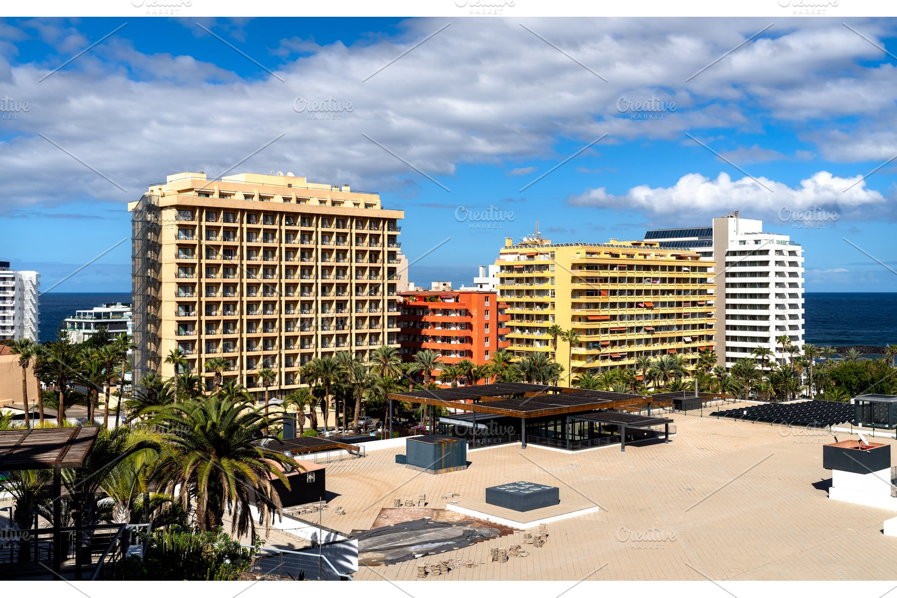 Hotels and resorts in Puerto de la Cruz, Tenerife, Spain, an Architecture Photo by Leonid Andronov