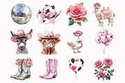 Watercolor Howdy Farm Clipart, a Seasonal Illustration by Design Market (Thumbnail 3 of 4)