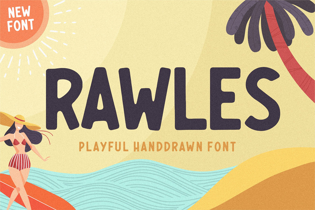 RAWLES - PLAYFUL HANDDRAWN FONT, a Script Font by Balpirick Studio (Photo 1 of 7)