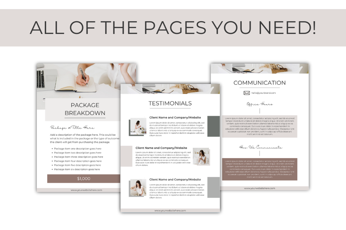 Kate Carter Pricing & Services Guide, a Templates & Theme by Lady Boss Studio (Photo 6 of 9)
