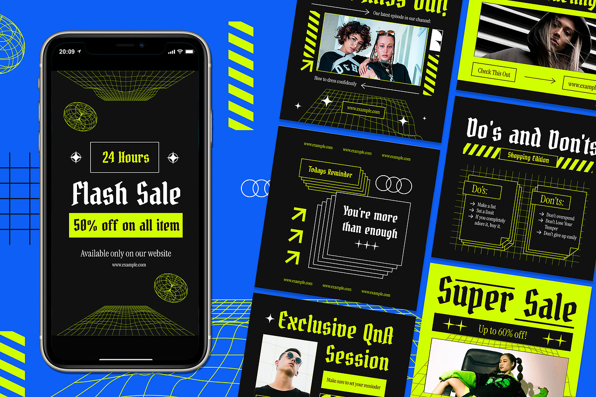 Black Streetwear Fashion Instagram, a Design Template by Aiyari Graphic (Photo 1 of 5)