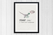 Dinosaur Silhouettes, an Illustration by Cheeky Lemons (Thumbnail 3 of 3)