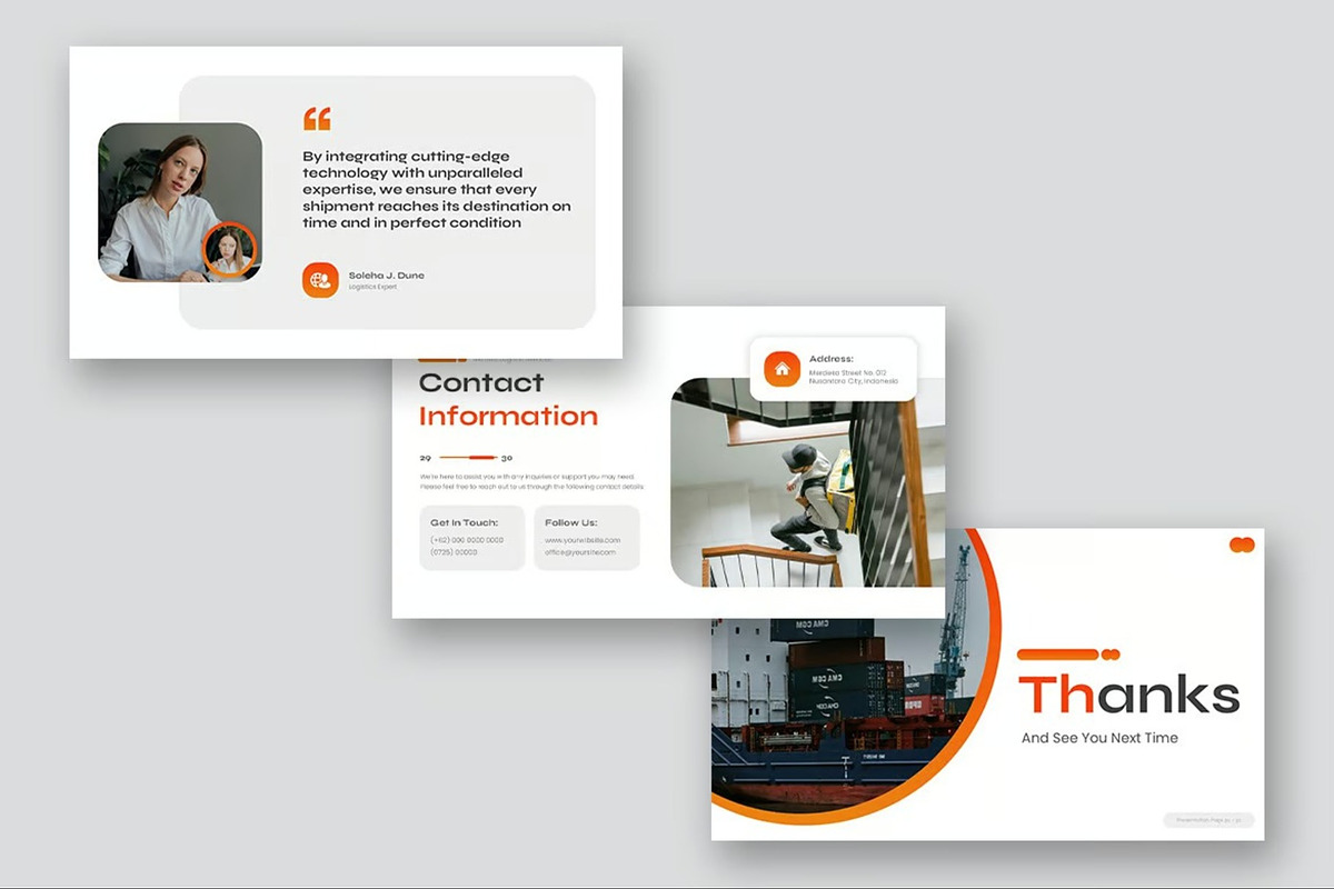 Logistics Keynote Templates, a Presentation Template by Fit-tee (Photo 3 of 10)