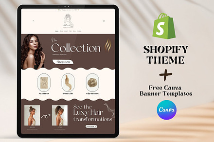 Hair Extensions Shopify Templates