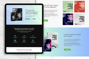 Ebook Landing Page Template Canva