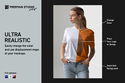 T-Shirt Mock-Up Set, a Shirt Mockup by Freeman Studio (Thumbnail 4 of 14)