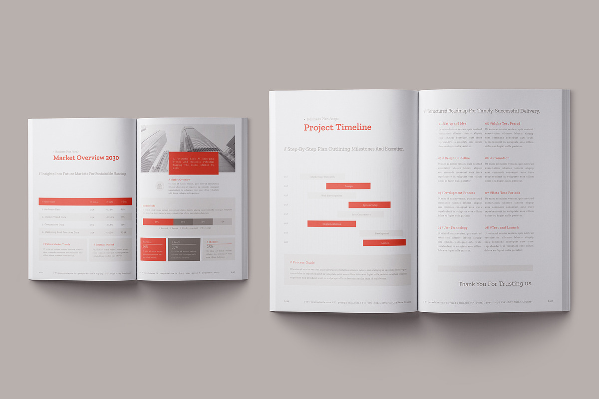 Business Plan Template, a Brochure Template by Designsoul14 (Photo 13 of 14)