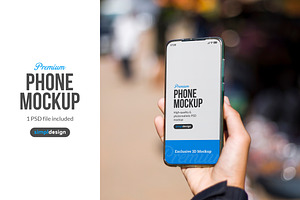 Phone Mockup One Hand, an Android Mockup by SimplDesign