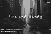 Fine and Dandy Handwriting | Font, a Script Font by Stefanie Madison (Thumbnail 1 of 2)