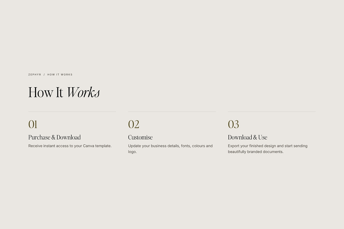 Modern Letterhead Set | Zephyr, a Branding & Logo Template by Adam and Grace (Photo 5 of 15)