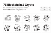 Animated Blockchain and Crypto Icons, a Solid Icon by Prosymbols (Thumbnail 1 of 7)
