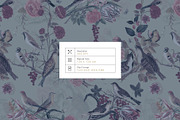 Rosavin Botanical Birds Patterns!, a Pattern Graphic by Pink Linen (Thumbnail 3 of 10)