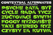 Color fonts ResotE-Fruits, a Font by glukfonts (Thumbnail 4 of 9)