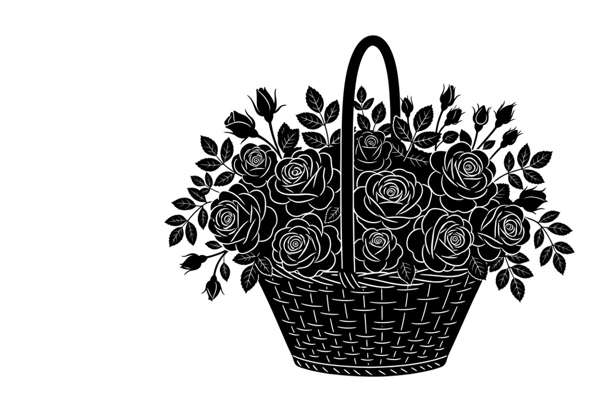 Charming flower basket wall art, an Illustration by Amazin_art (Photo 24 of 32)