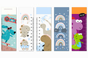Height chart for kids nursery art, an Education Illustration by Nursery Art (Thumbnail 8 of 12)