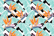 Tropical palm leaves patterns, a Pattern Graphic by Julia Bilenko (Thumbnail 3 of 7)