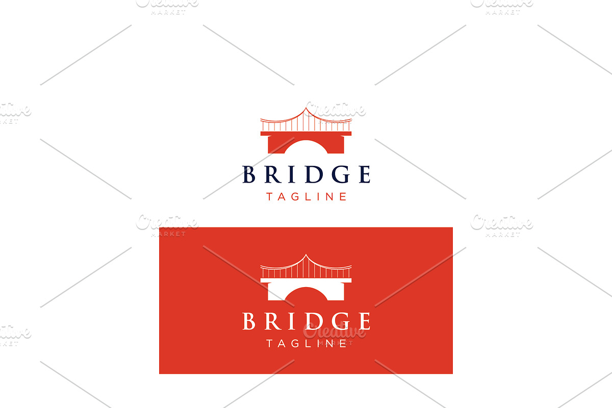 Bridge building abstract logo., a Branding & Logo Template by LOGOCREATIVE