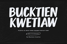 Bucktien Kwetiaw Playful Bold Font