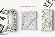 Olive branch, frame, pattern., a Texture Illustration by Kotkoa (Thumbnail 5 of 6)