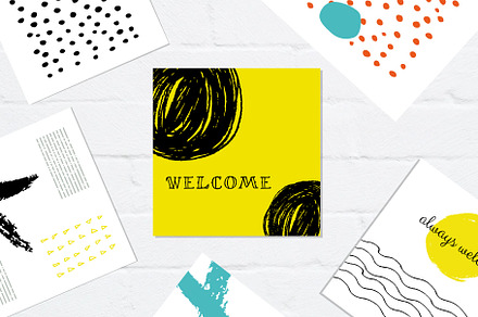 Invitation cards.