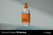 Skincare Dropper 3D Mockup, a Packaging Mockup by graphicook (Thumbnail 1 of 4)