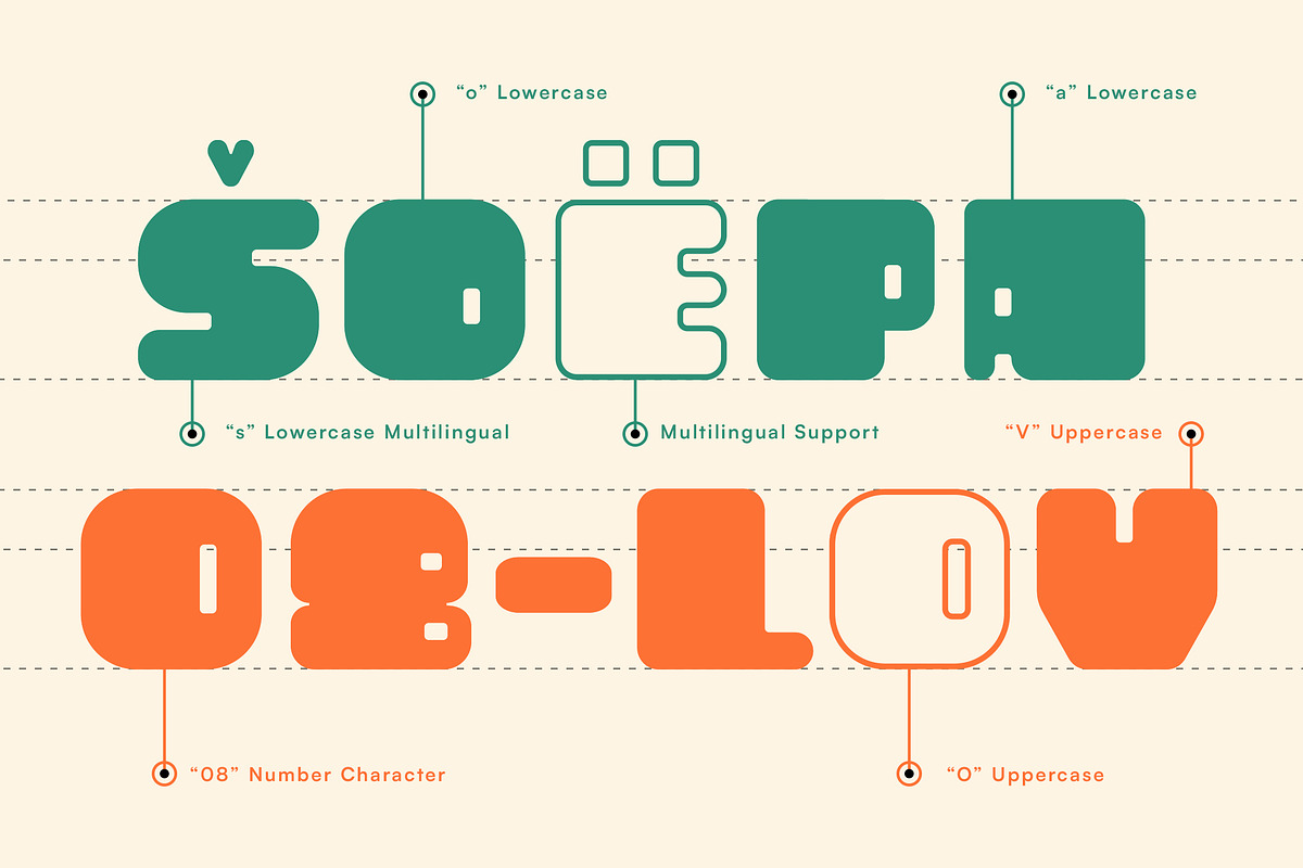 Haltime – Bold Retro Boxy Font, a Sans Serif Font by Typia Nesia (Photo 5 of 11)