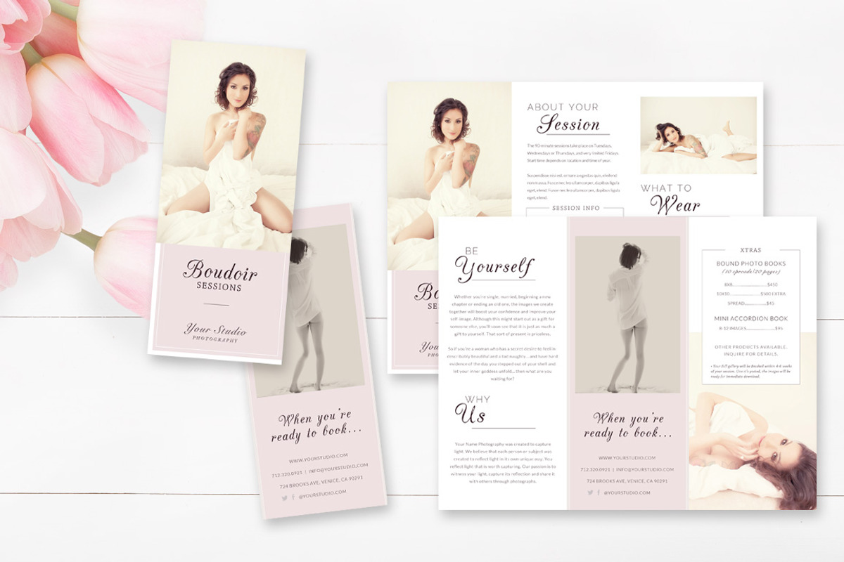 Boudoir Brochure Template, a Brochure Template by By Stephanie Design (Photo 1 of 3)