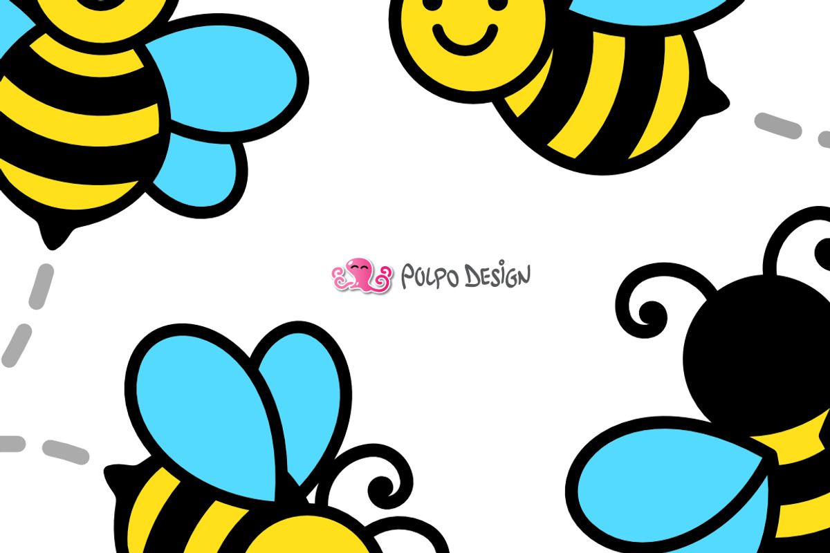 Flying Bees SVG, Eps and Png., an Object Graphic by PolpoDesign (Photo 2 of 3)